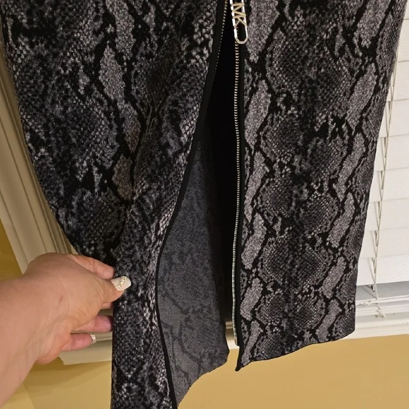 Michael Kors Black and Gray Sheath Maxi Dress Sleeveless - Picture 8 of 16